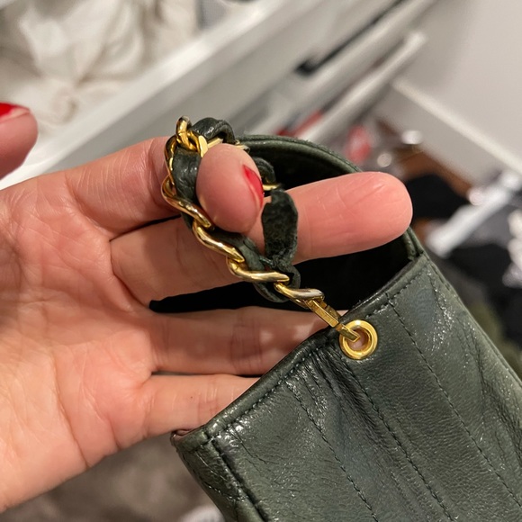 Authentic RARE Vintage Chanel Forest Green Bag - Picture 15 of 15